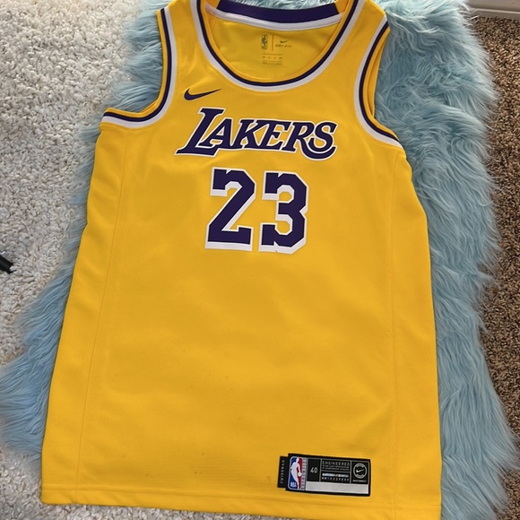 NWT and WOT! 2  Lebron James #23 Lakers Jerseys! Size S and L - Picture 8 of 12